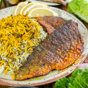 چلو ماهی قزل آلا